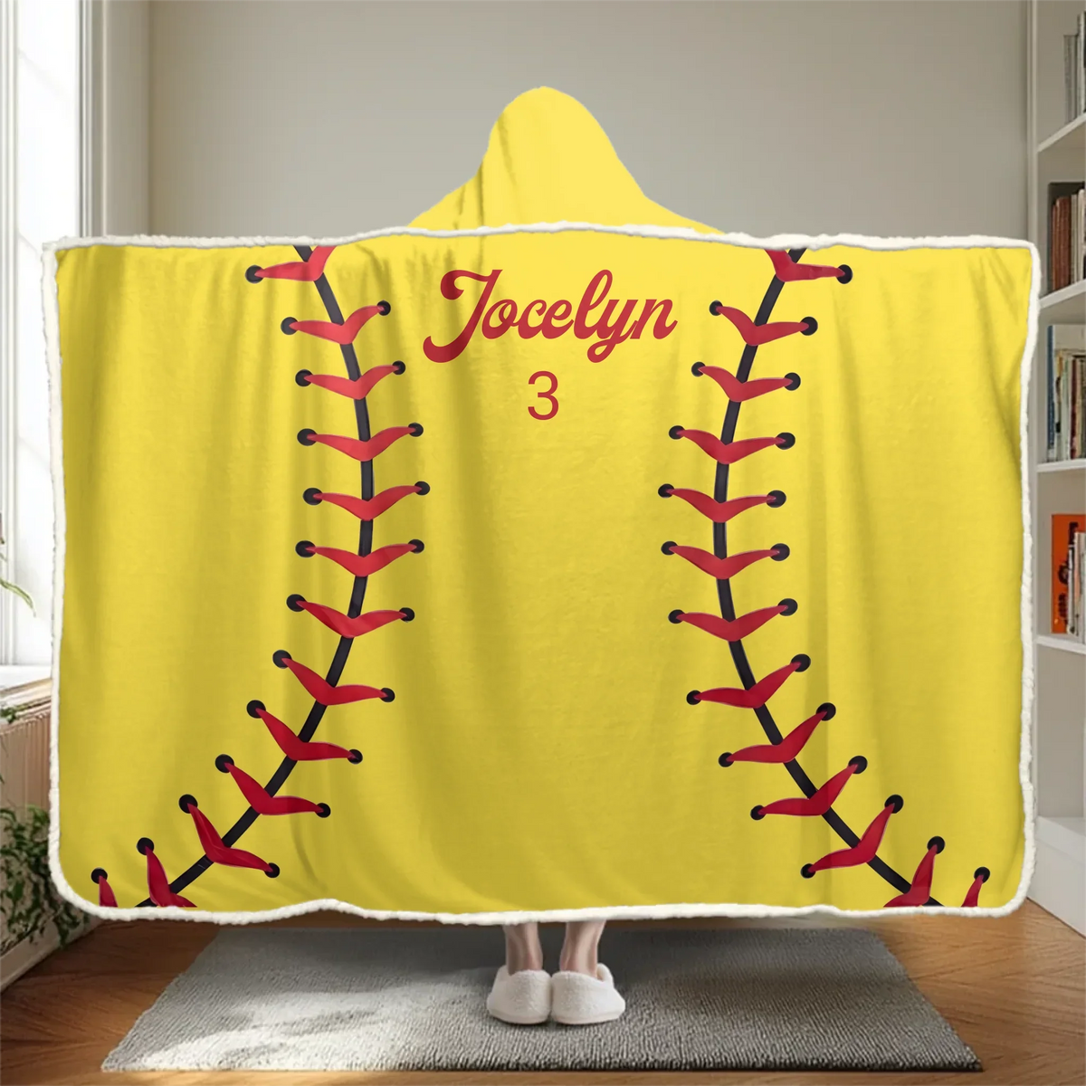 Mockup Wearable Hooded Blanket