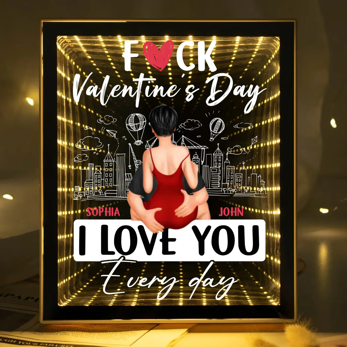 Mockup LED Mirror Frame