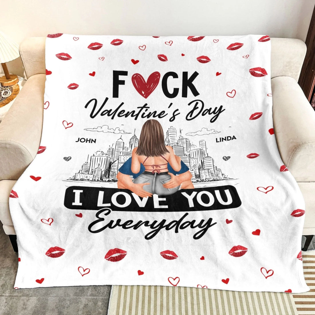 Mockup Fleece Blanket