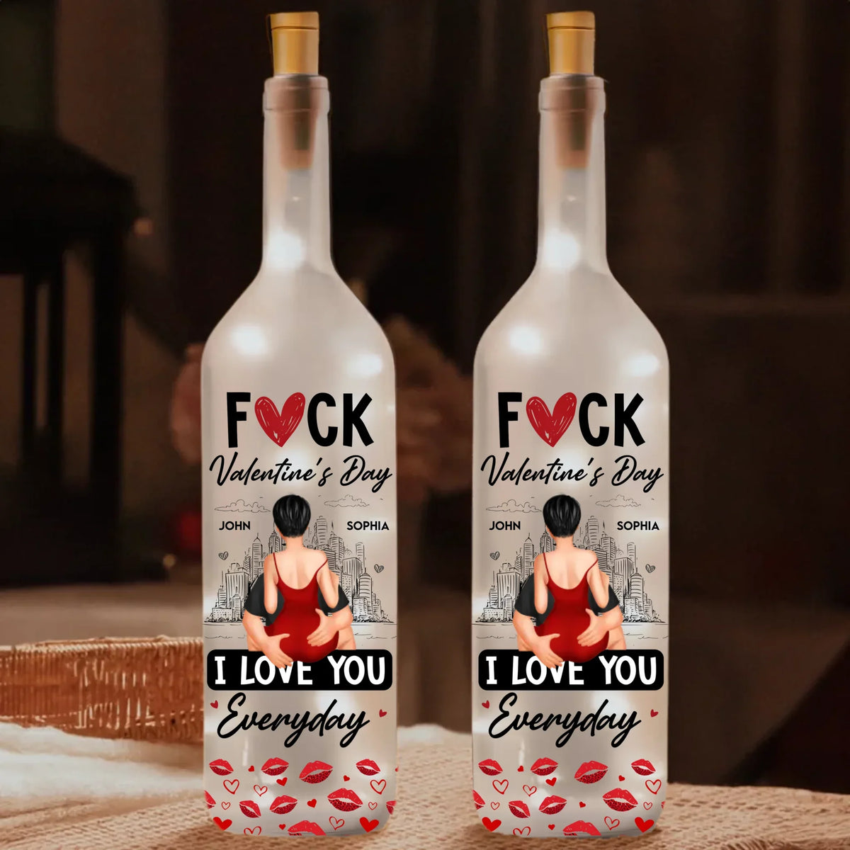Mockup Bottle Lamp