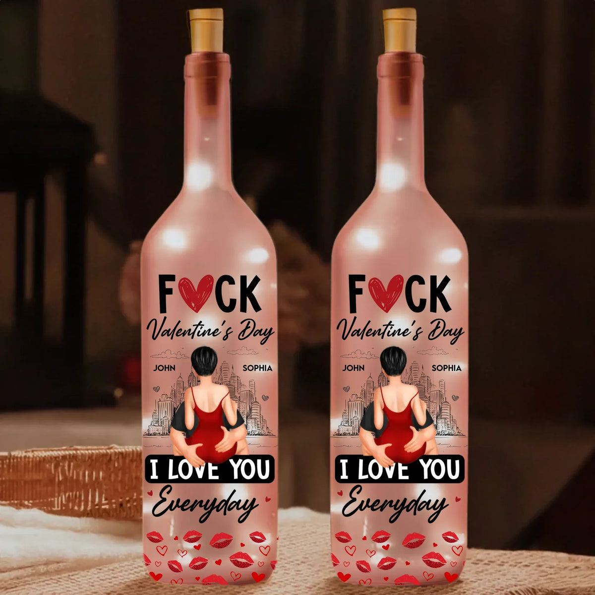 Mockup Bottle Lamp