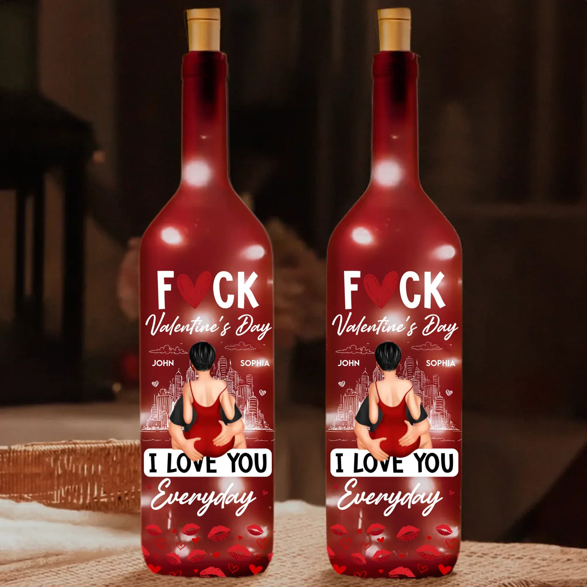 Mockup Bottle Lamp