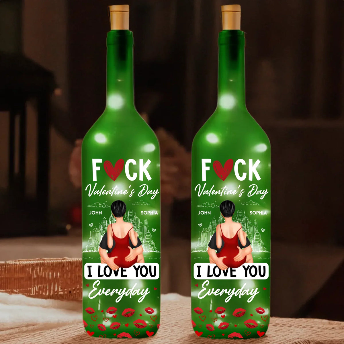 Mockup Bottle Lamp
