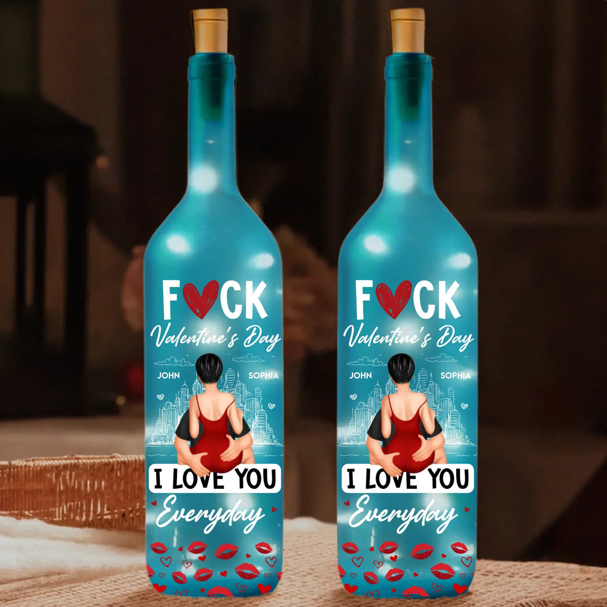Mockup Bottle Lamp