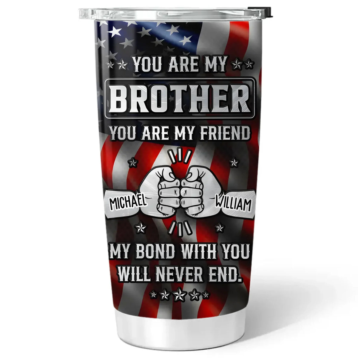 My Bond With You American - Personalized Custom Tumbler