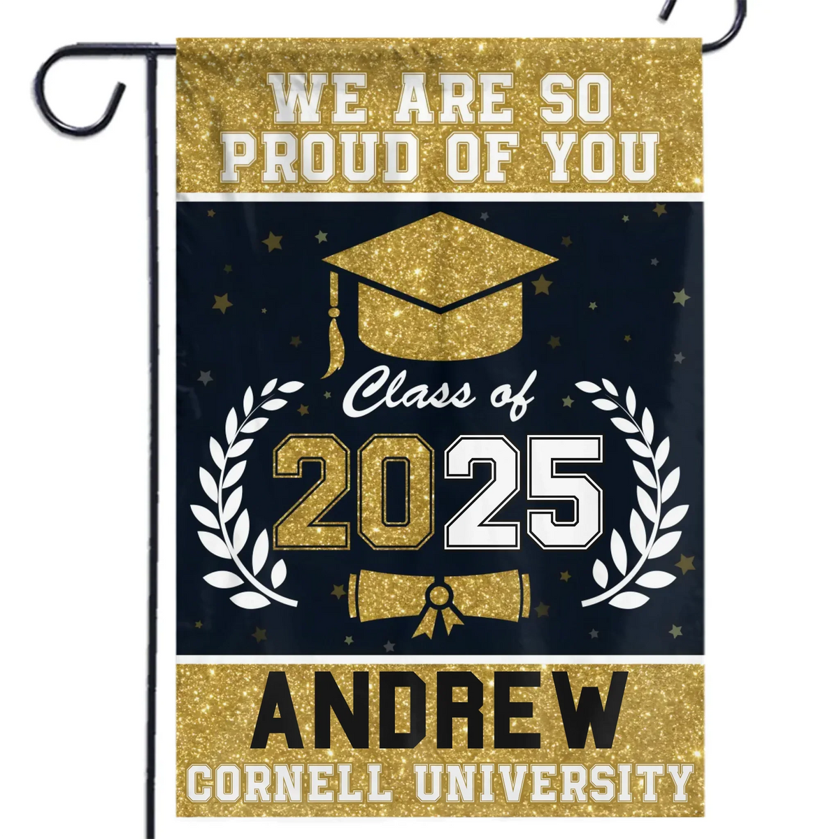 We Are So Proud Of You - Family Personalized Custom Flag - Graduation Gift For Family Members, Siblings, Brothers, Sisters