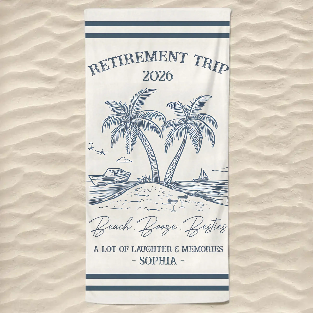 Girls Trip 2026 - Personalized Beach Towel