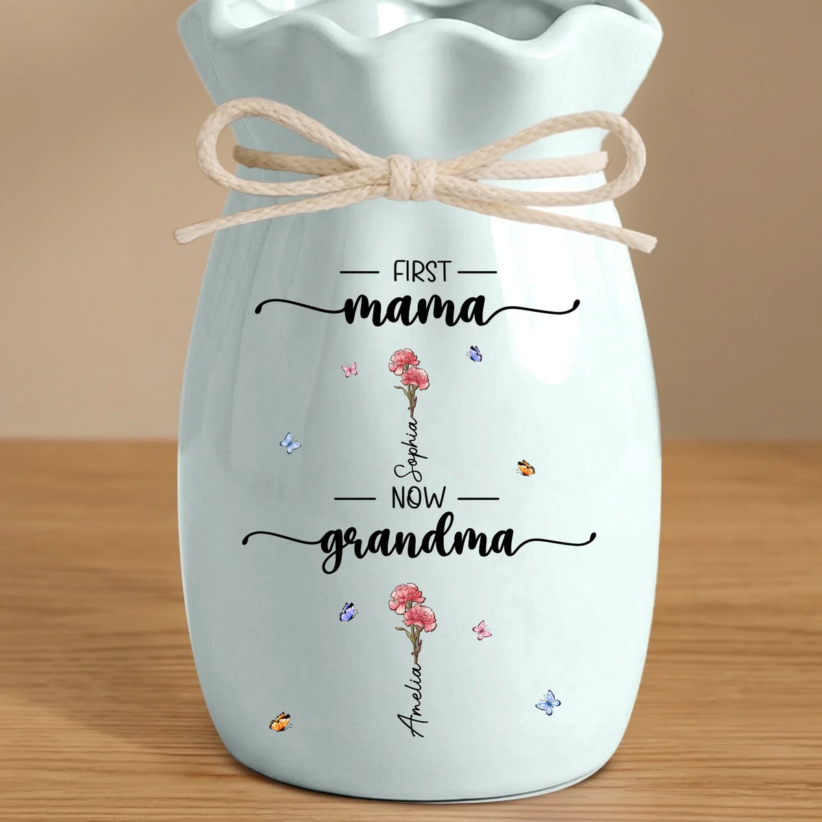Mockup Ceramic Flower Vase-Blue-M
