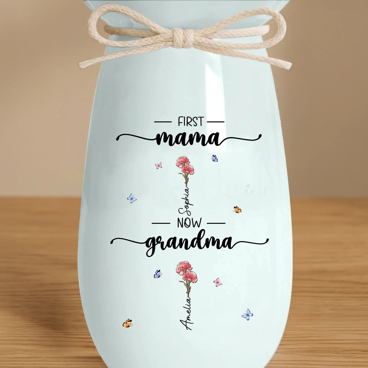 Mockup Ceramic Flower Vase-Blue-L
