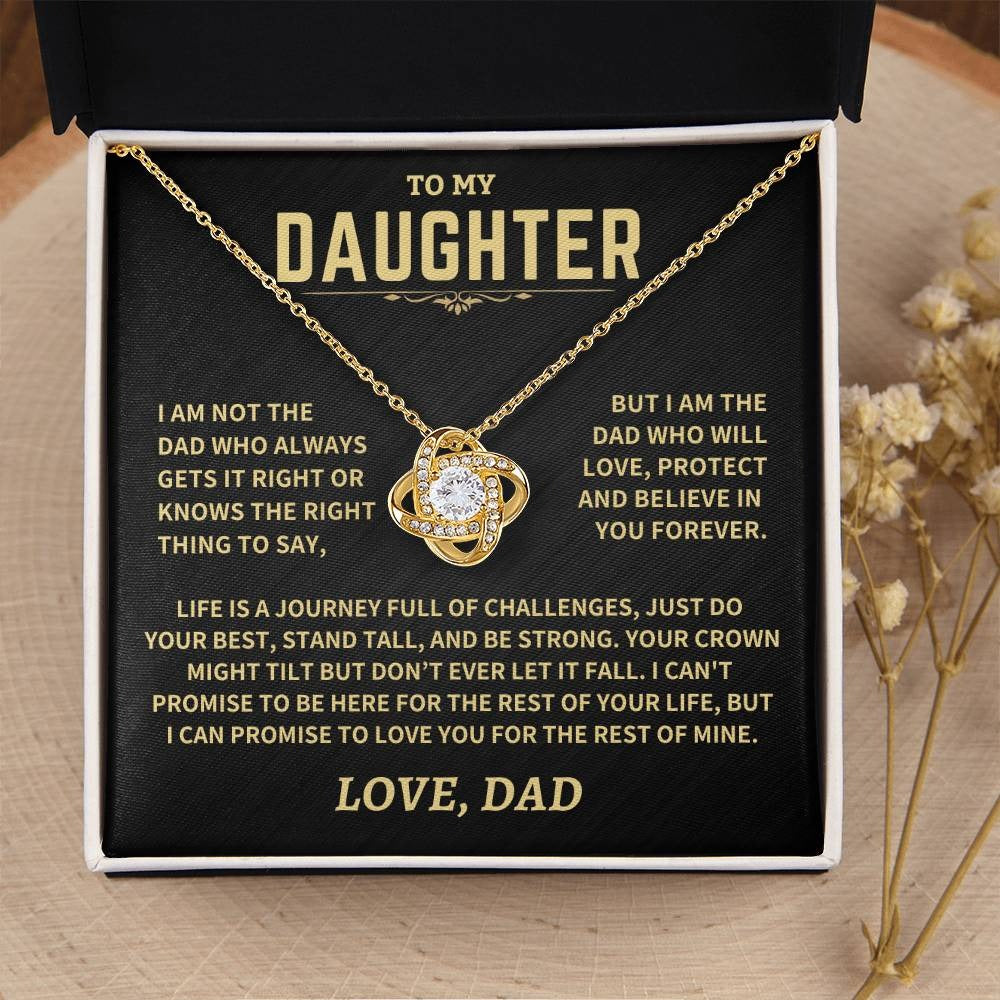 Crown Might Tilt But Don't Ever Let It Fall, Knot Necklace