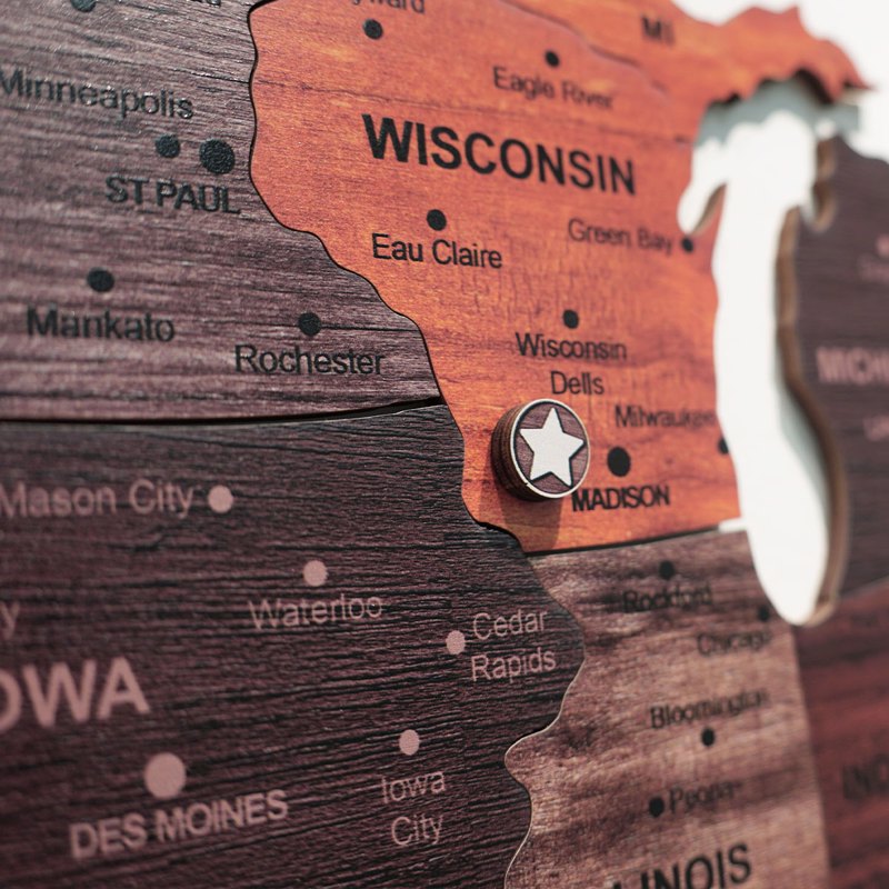 The United States Wooden Map Puzzle