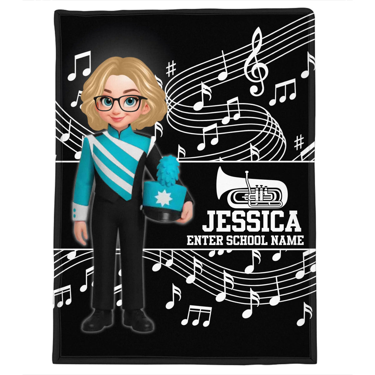 Mockup Fleece Blanket