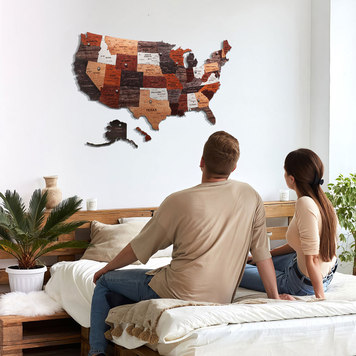 The United States Wooden Map Puzzle