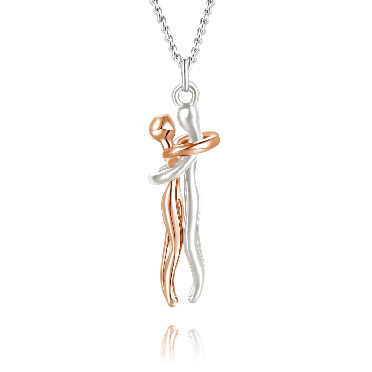 Hugging Couple Necklace - Romantic Gift For Wife