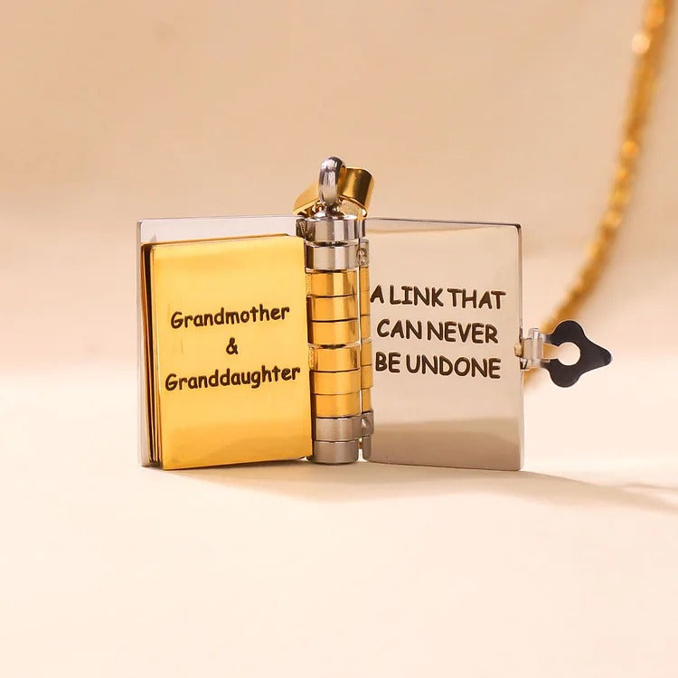 Forever Connected - My Granddaughter Book Necklace