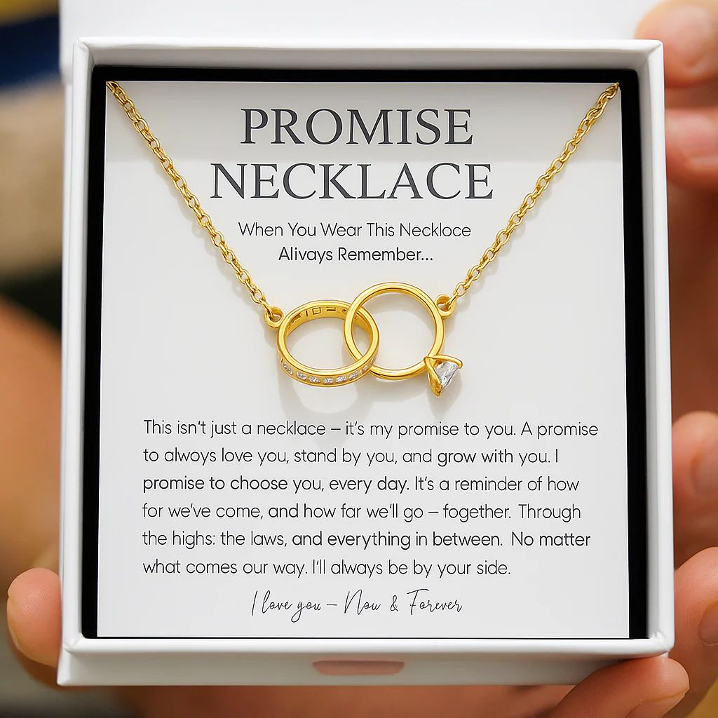 Promise Ring Necklace - Valentine's Day Gift For Her