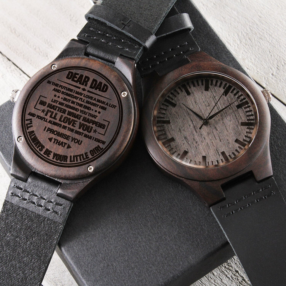 Dear Dad | The Best Man | Engraved Wooden Watch