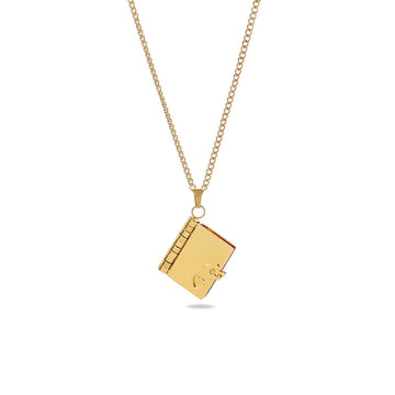Personalized Book Necklace With Gift Box