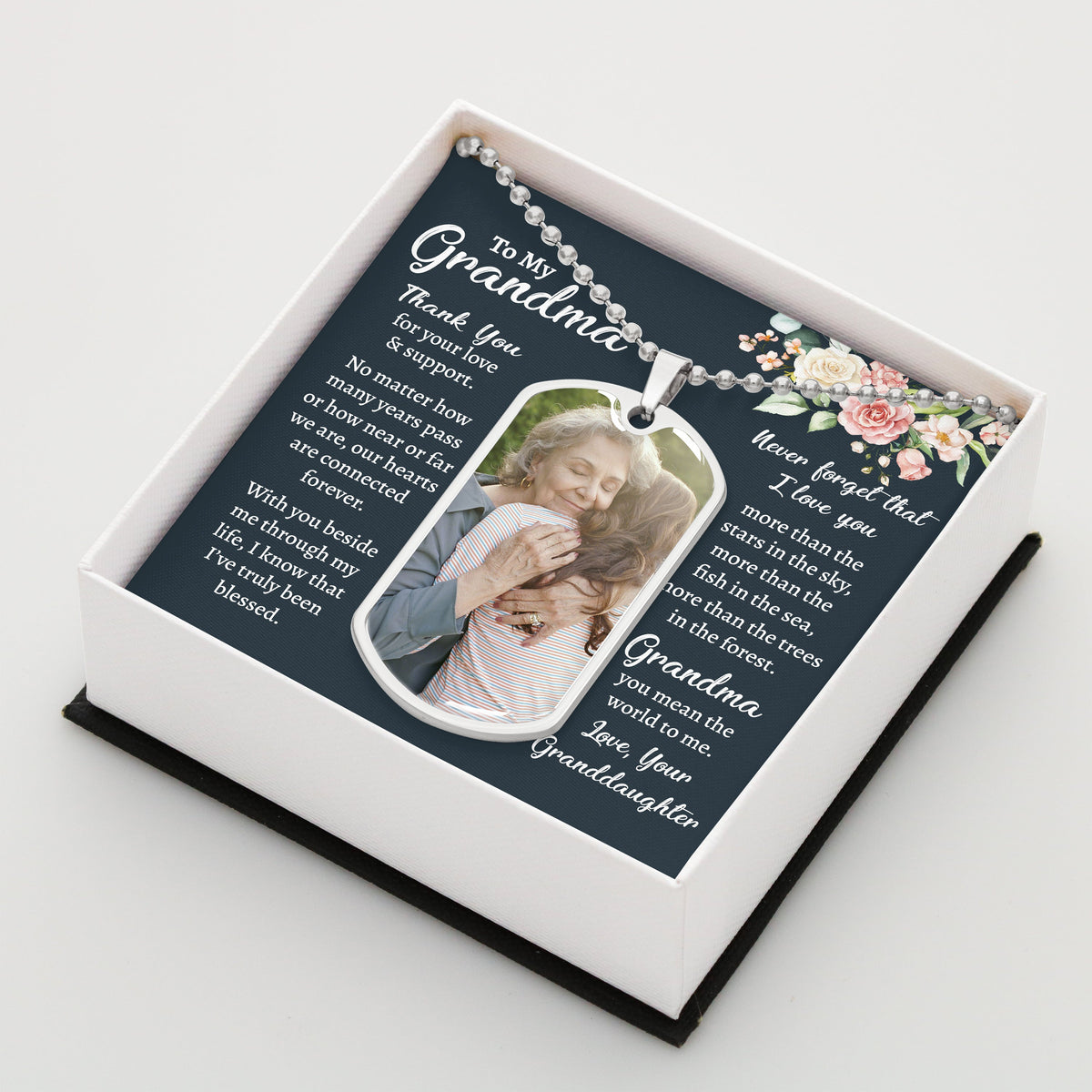To My Grandma | Love And Support | Gift for Grandma from Granddaughter