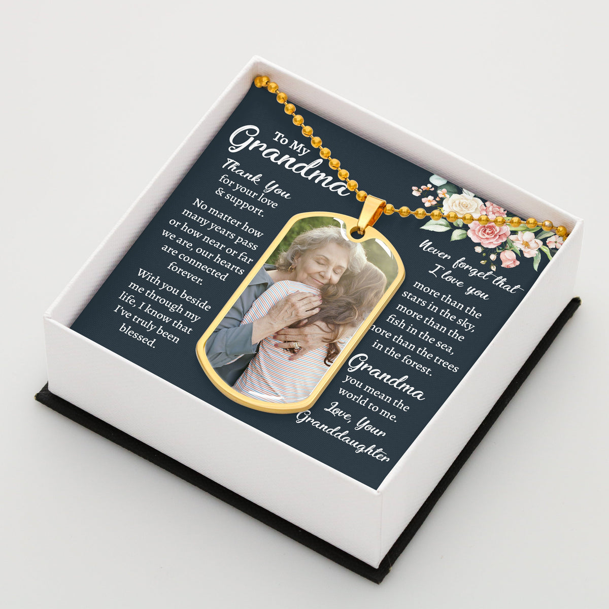 To My Grandma | Love And Support | Gift for Grandma from Granddaughter