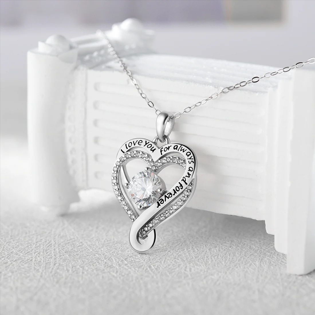 To My Love | I'm Not Perfect | Infinity Heart Necklace