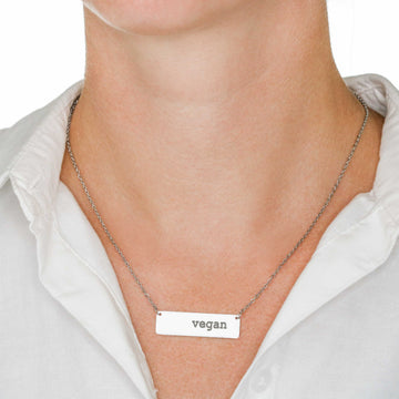 Vegan Horizontal Bar Necklace (Non FPS)