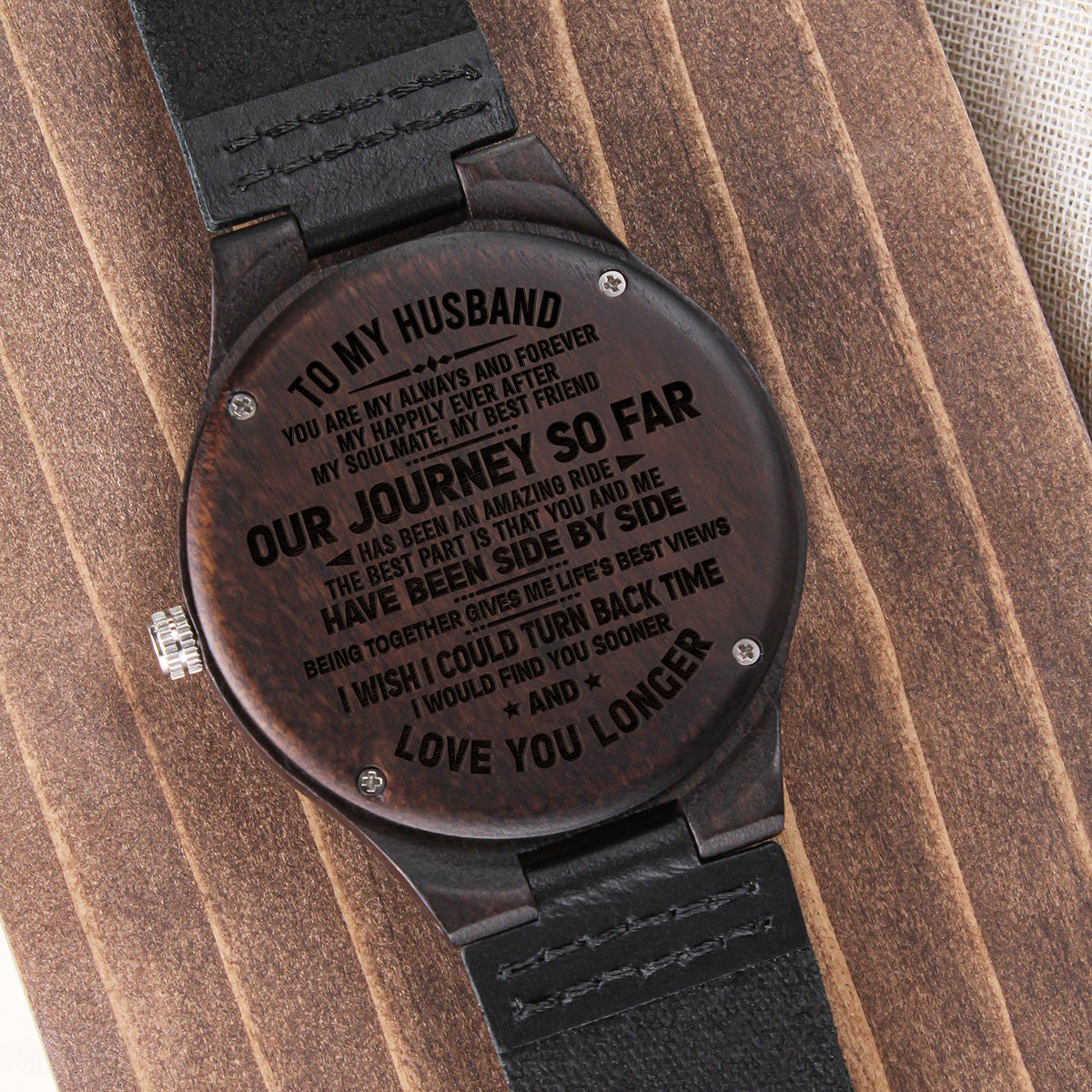To My Man Wooden Watch for Men, Christmas Gift for Man, Valentines Day Gift for Him, Husband Gift, Watch for Husband
