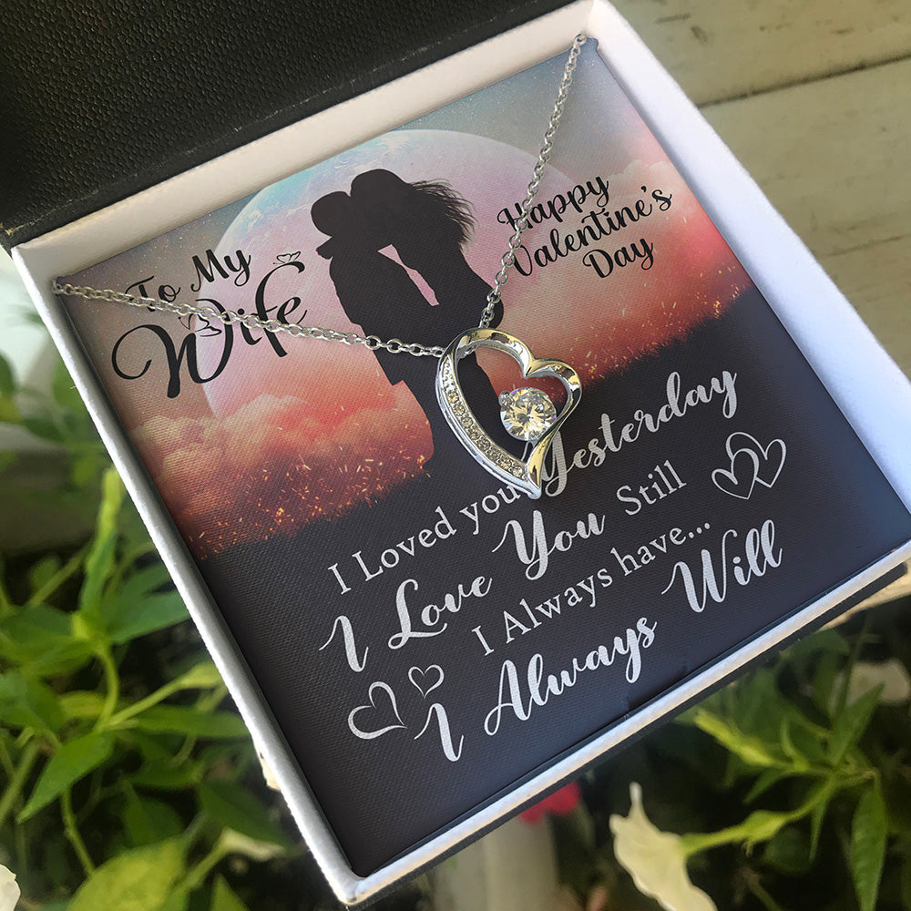 To My Wife | I Always Will | Forever Love Necklace
