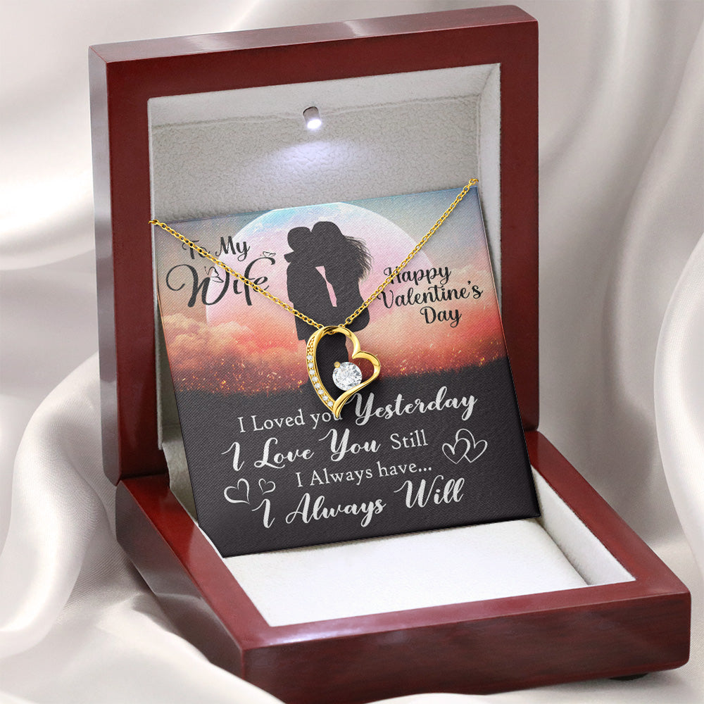 To My Wife | I Always Will | Forever Love Necklace