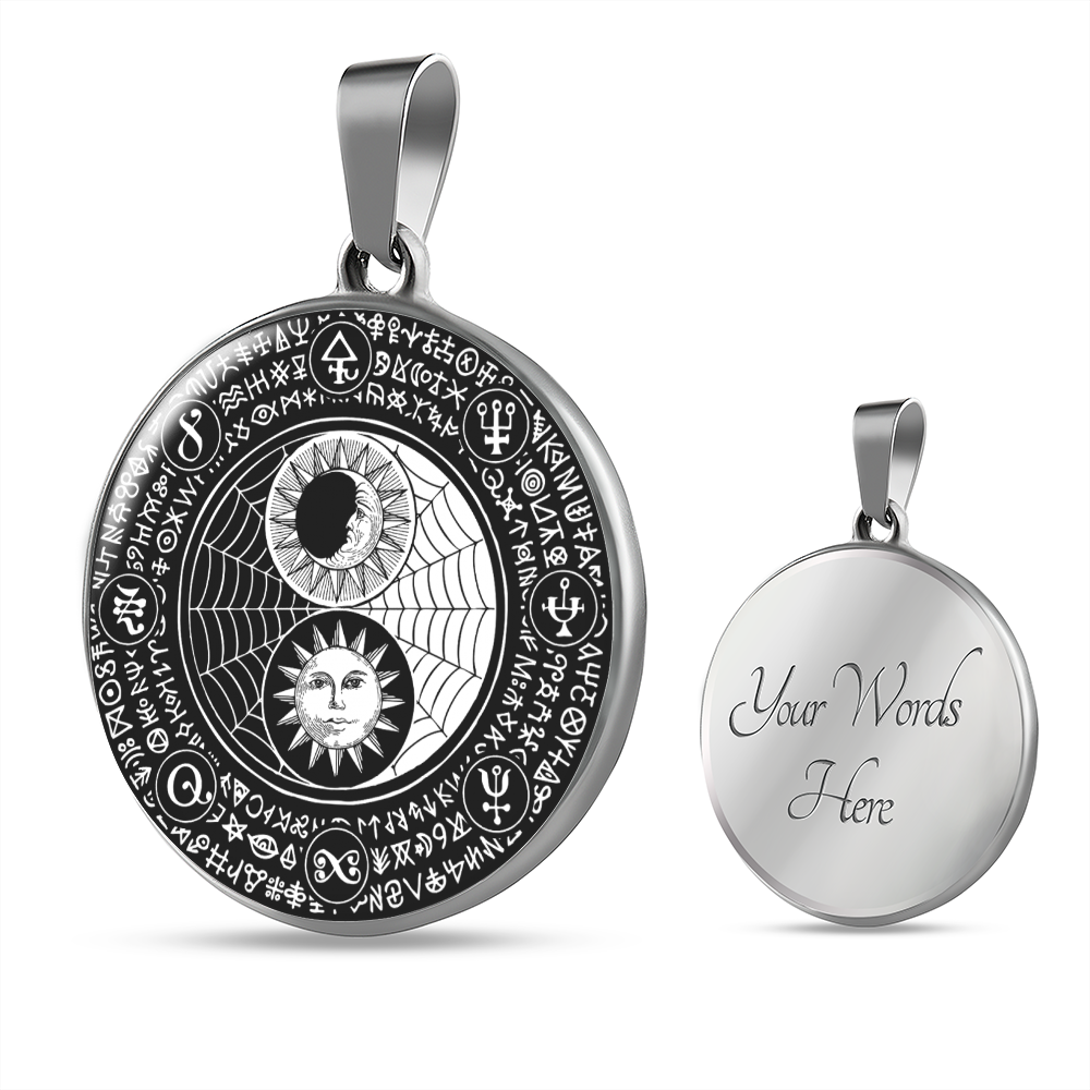 Moon Sun Magic | Circle Pendant Necklace