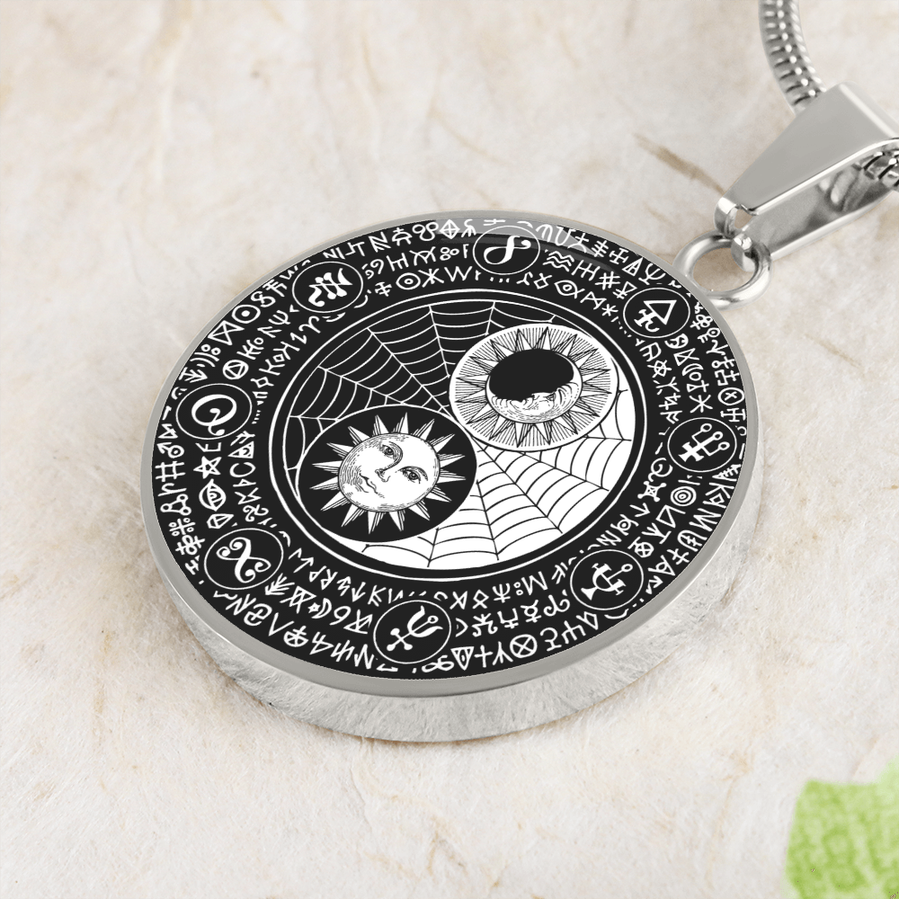 Moon Sun Magic | Circle Pendant Necklace
