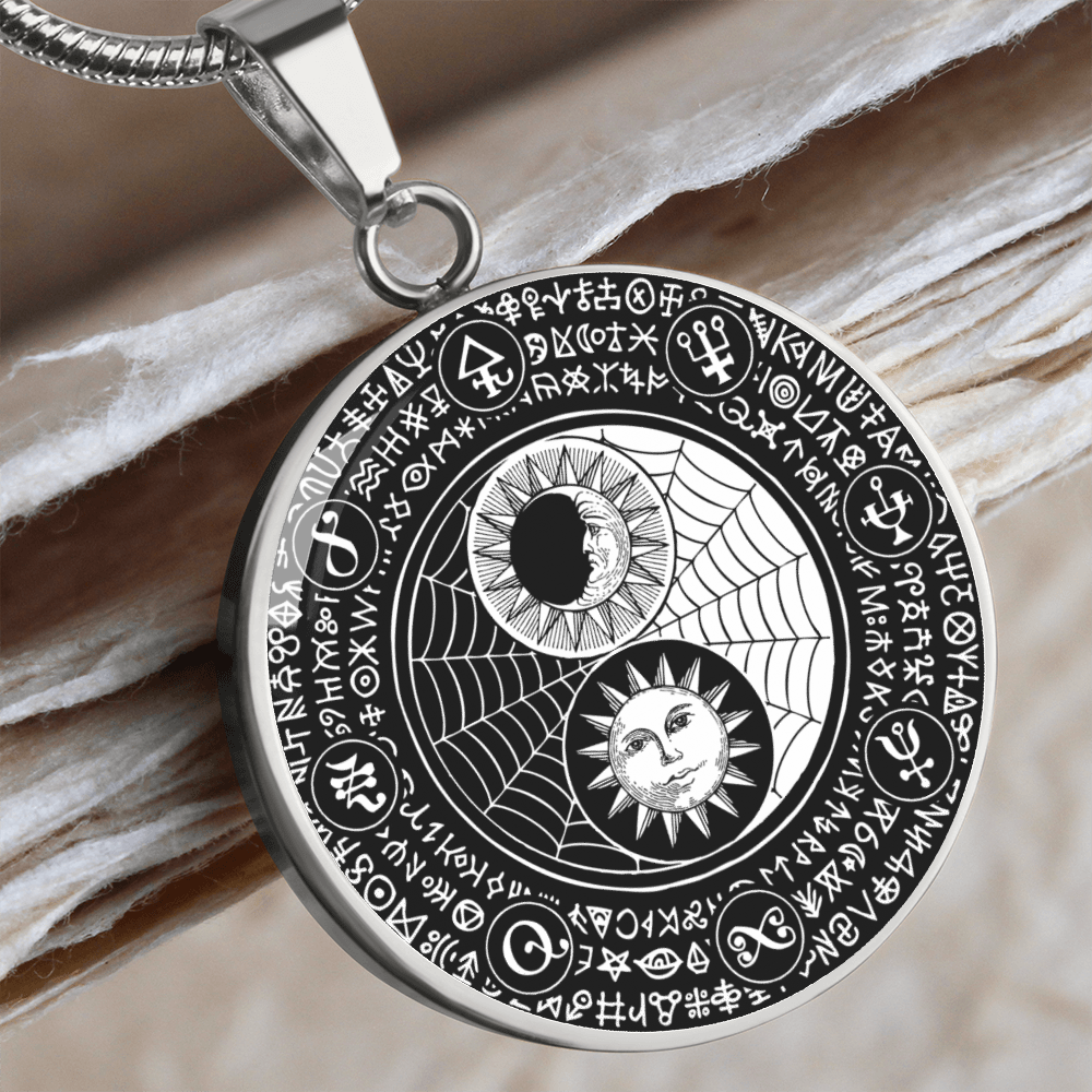 Moon Sun Magic | Circle Pendant Necklace