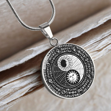 Moon Sun Magic | Circle Pendant Necklace