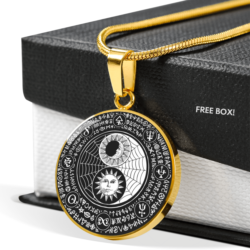 Moon Sun Magic | Circle Pendant Necklace