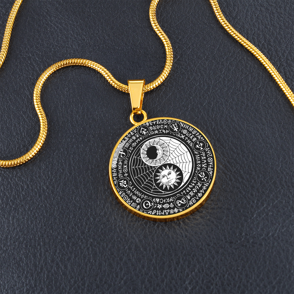 Moon Sun Magic | Circle Pendant Necklace