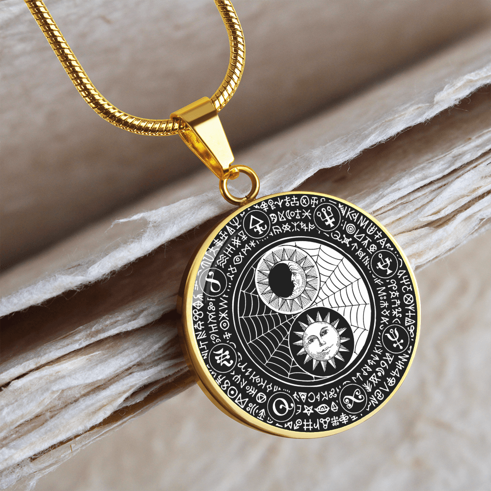 Moon Sun Magic | Circle Pendant Necklace