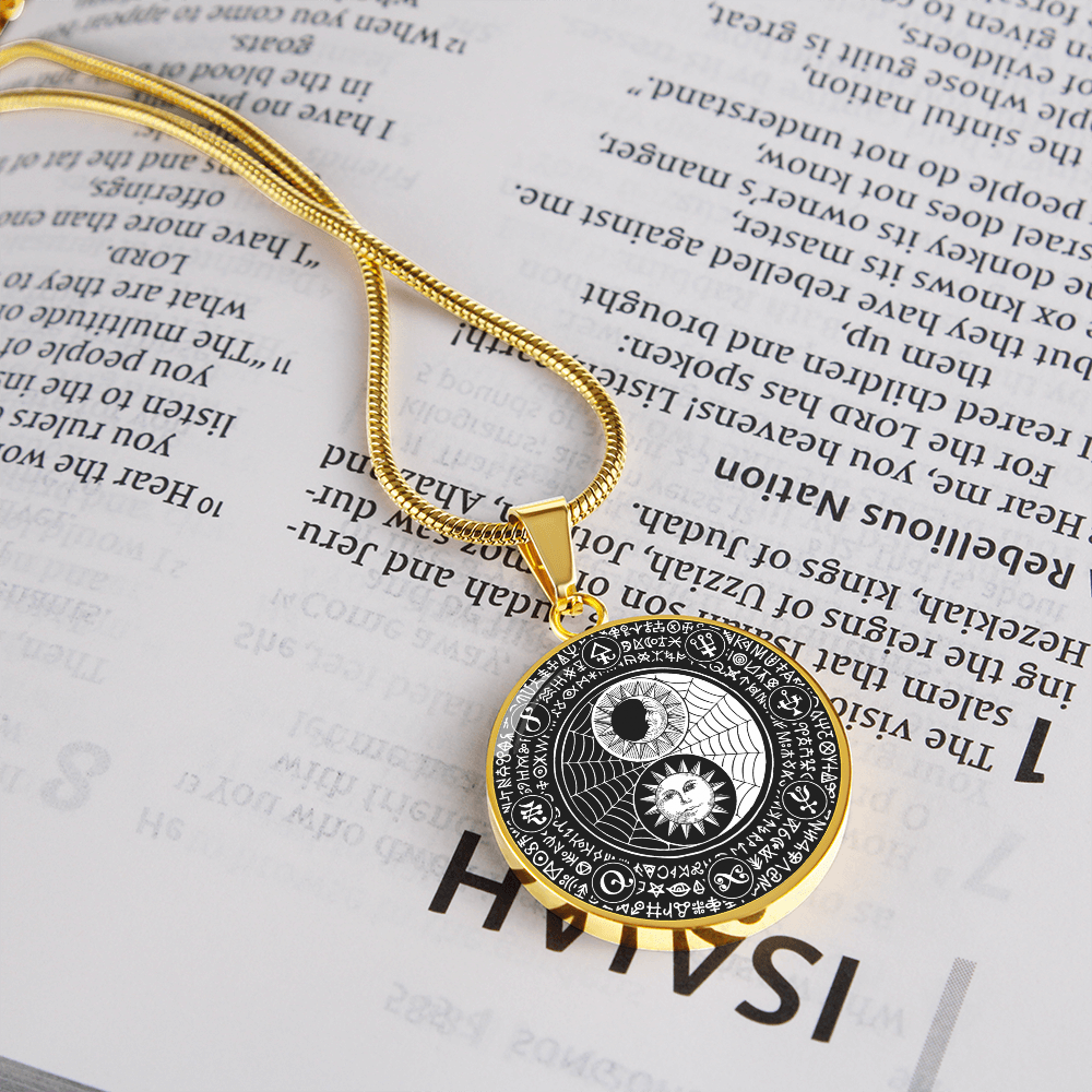 Moon Sun Magic | Circle Pendant Necklace
