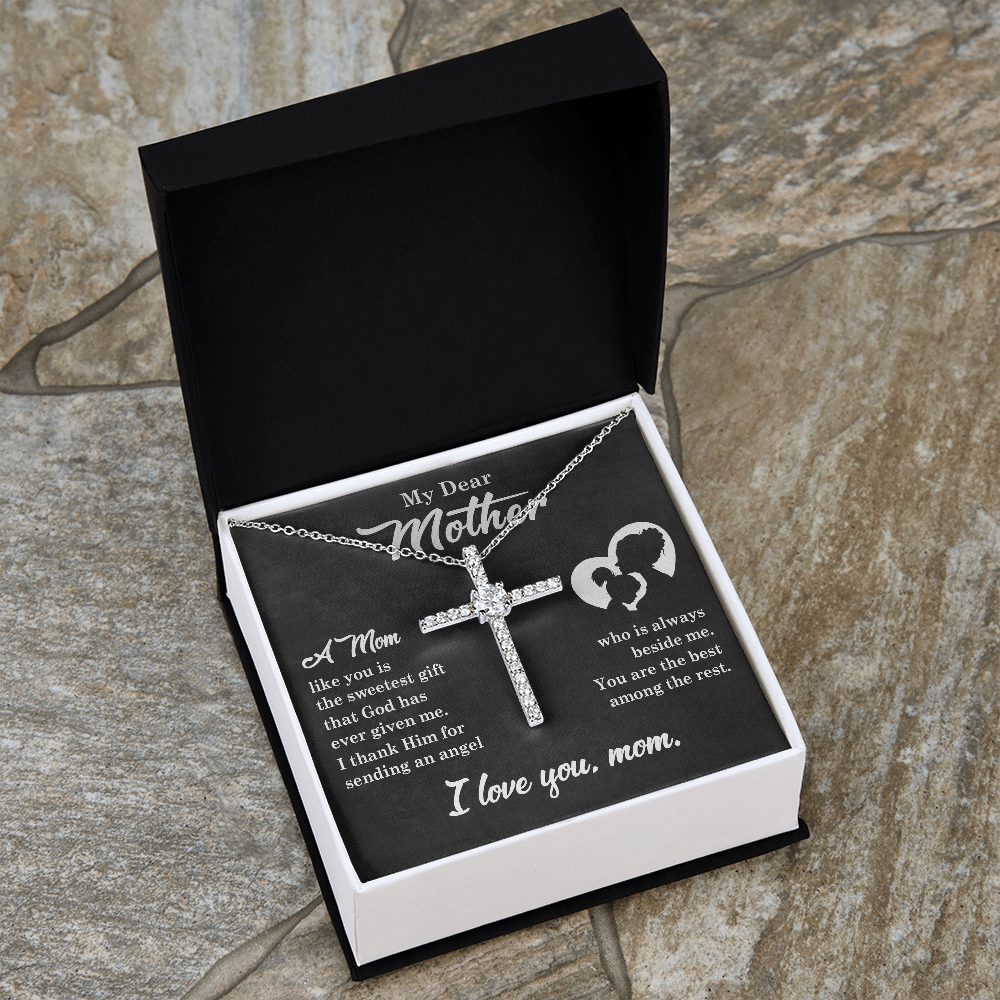 My Dear Mother | Sweetest Gift | CZ Cross