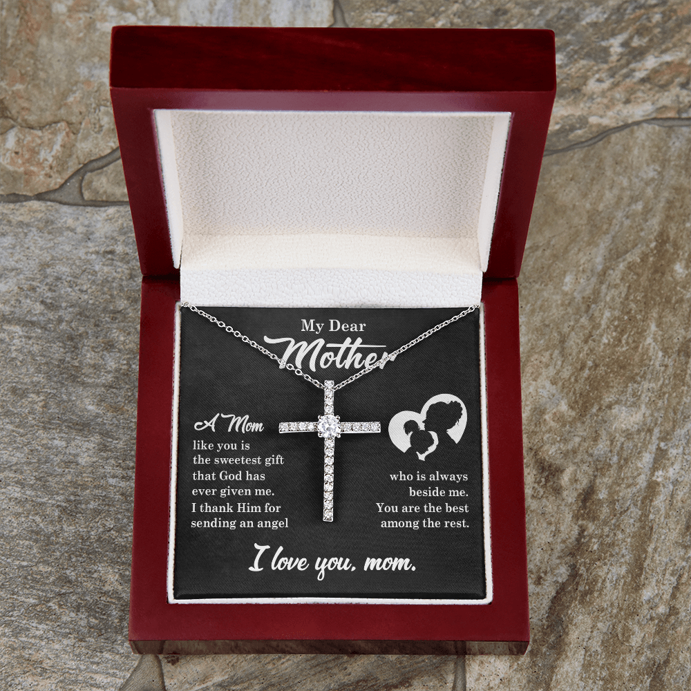My Dear Mother | Sweetest Gift | CZ Cross