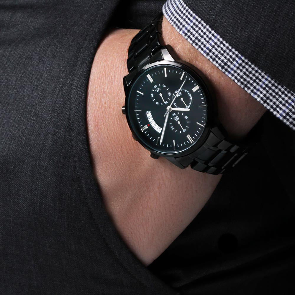 To My Son | Always Keep Me In Your Heart | Engraved Premium Watch | Gift For Son From Parents