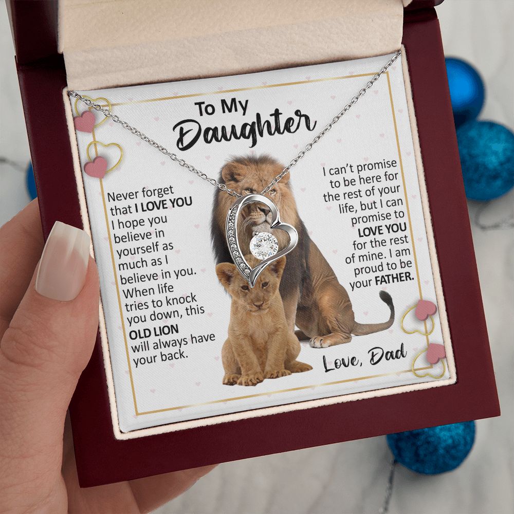Daughter Necklace Gift From Dad | Proud To Be Your Father | Christmas Gift Ideas