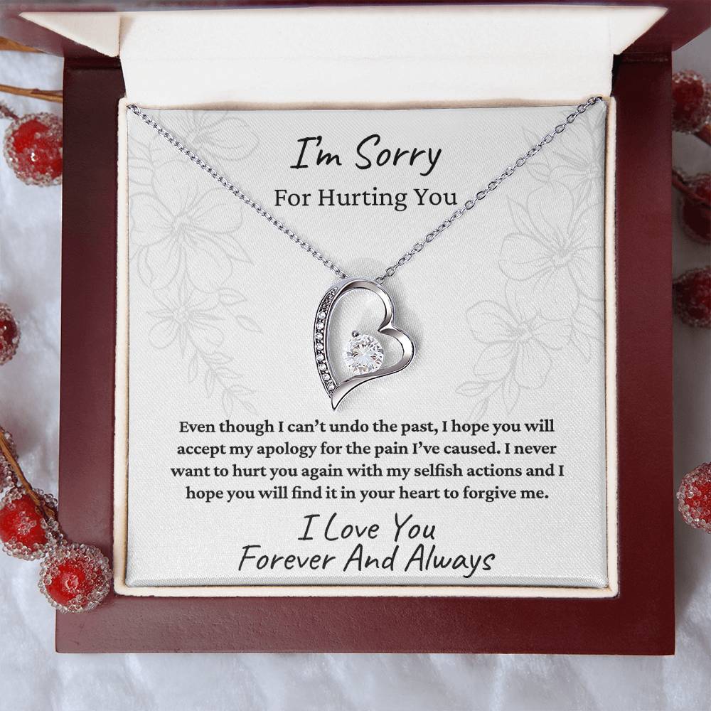To My Soulmate | I'm Sorry For Hurting You Flower | Forever Love Necklace
