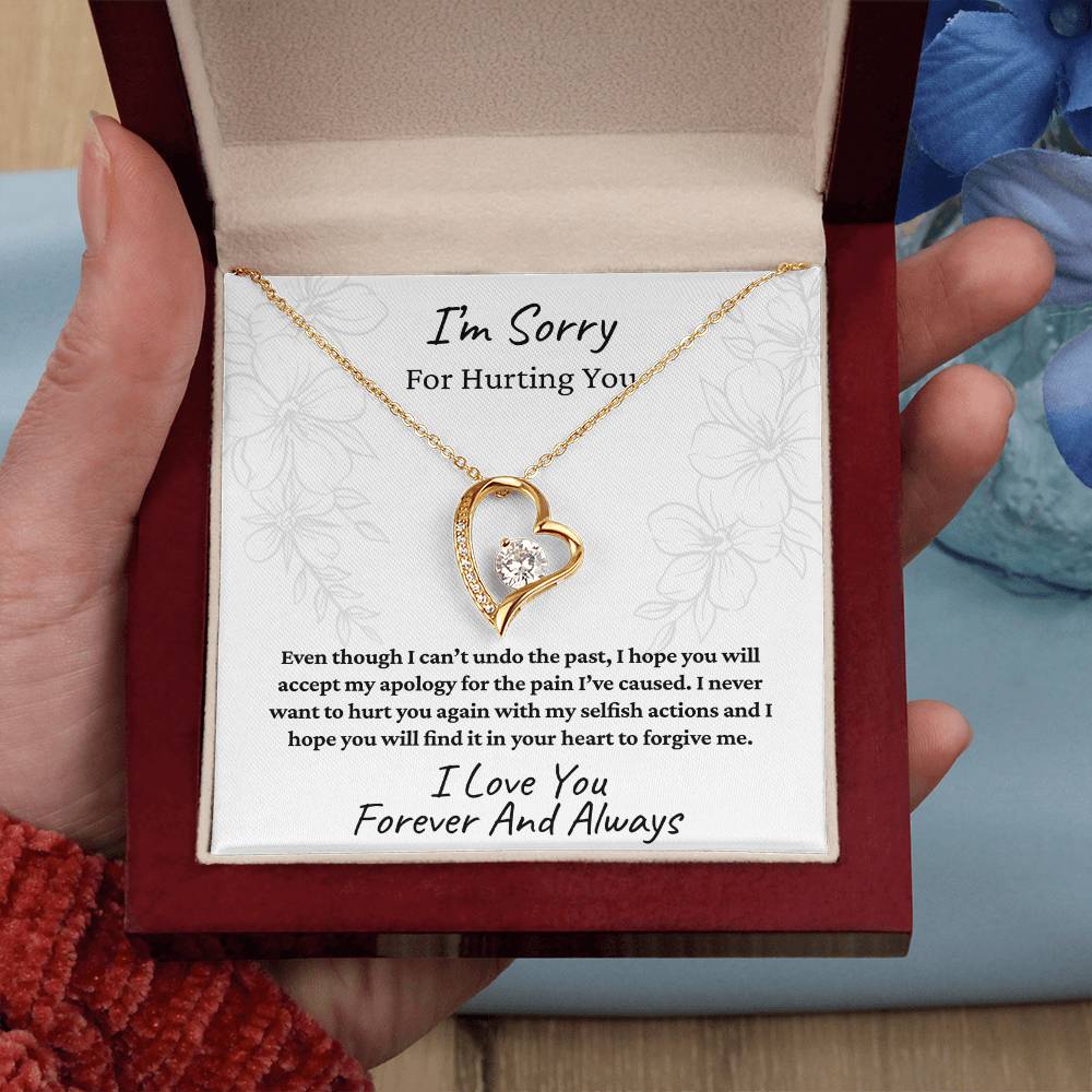 To My Soulmate | I'm Sorry For Hurting You Flower | Forever Love Necklace