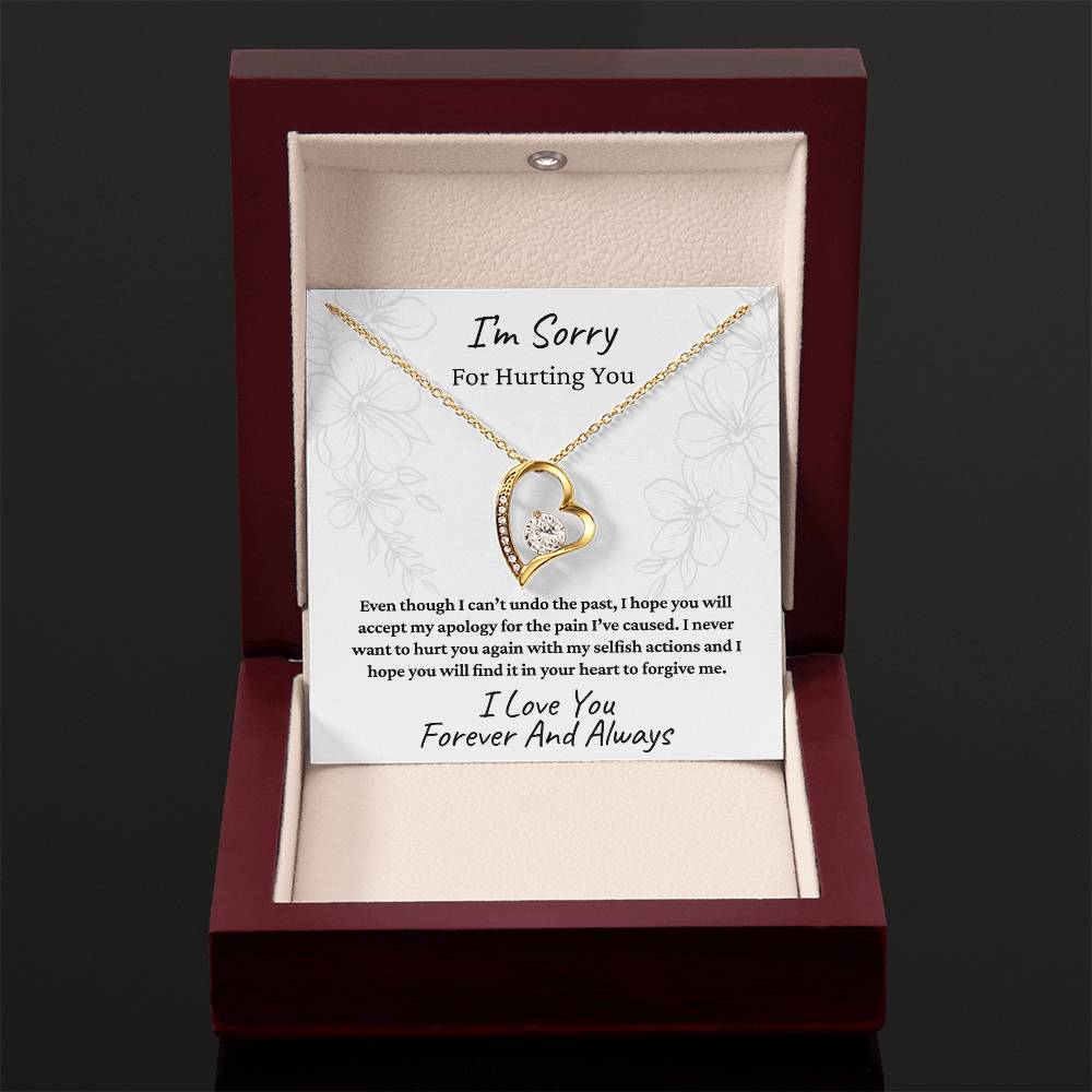 To My Soulmate | I'm Sorry For Hurting You Flower | Forever Love Necklace