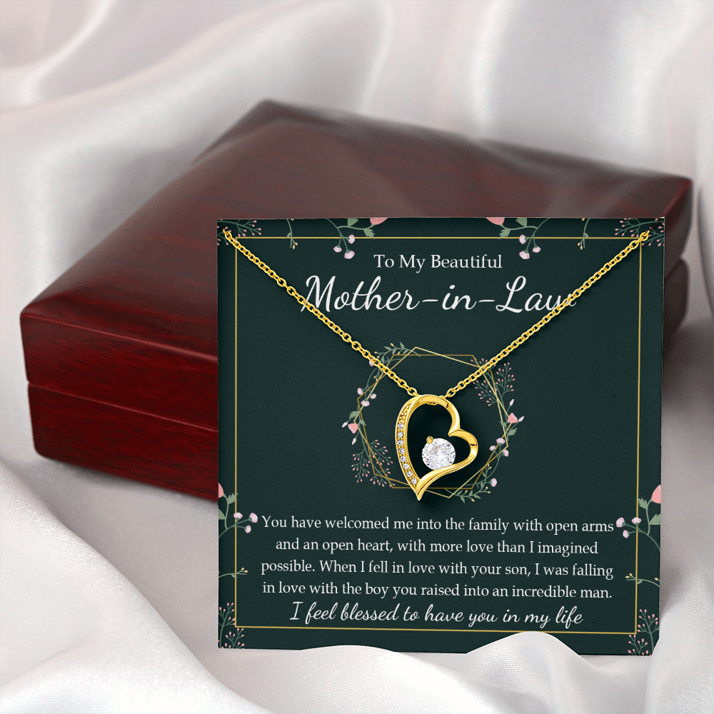 To My Mother In Law | An Open Heart | Forever Love Necklace