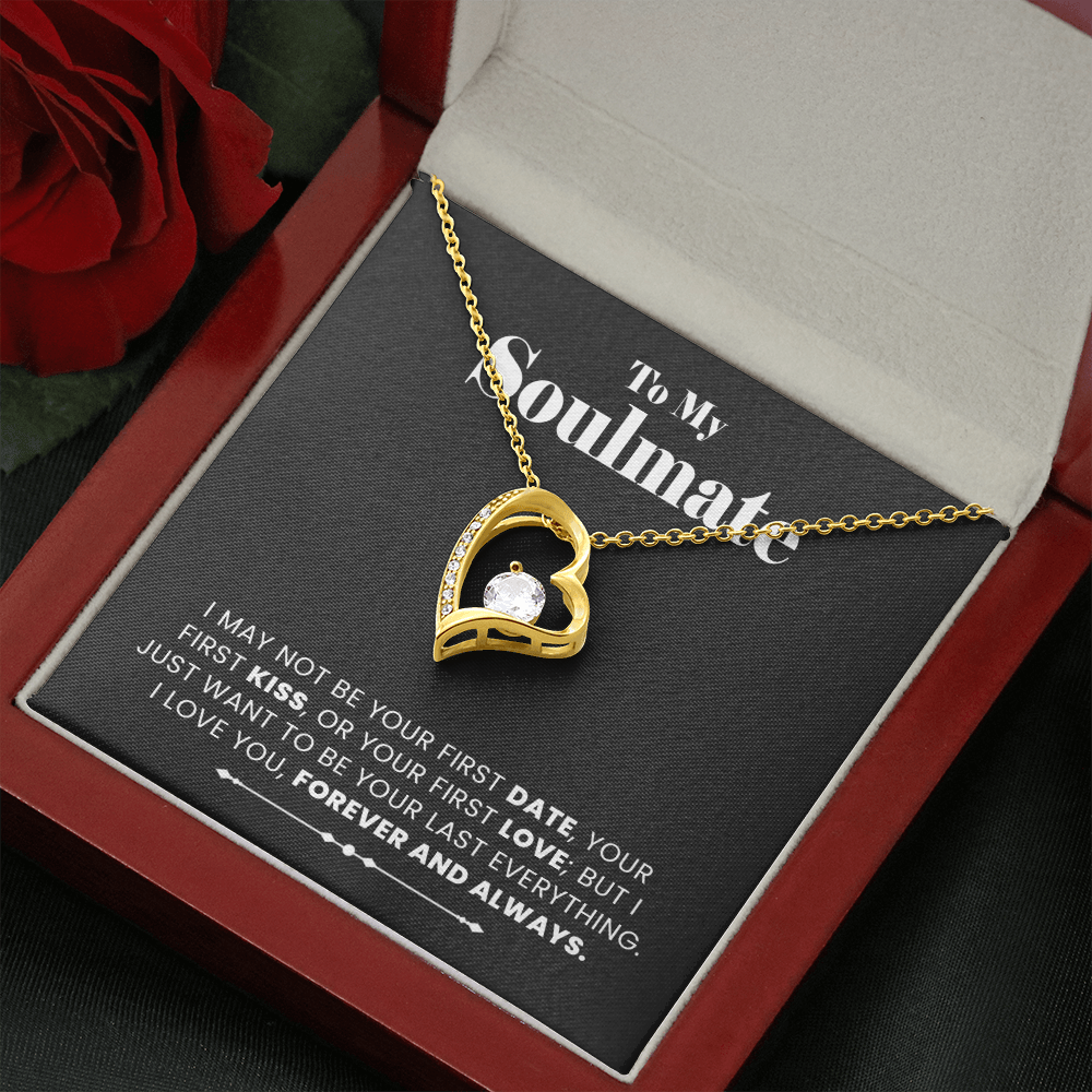 To My Soulmate Necklace, Gift for Girlfriend, Soulmate gift from Boyfriend, Christmas Birthday Valentine's Gift