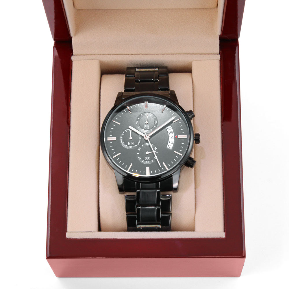 Mens Watch Personalized Customized Engraved Watches For Men Groom Gift