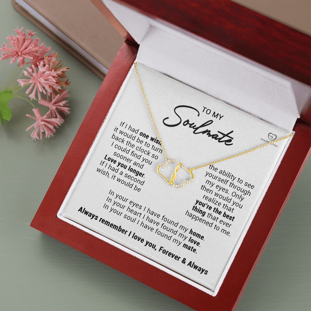 To My Soulmate | In Your Eyes | Everlasting Love Necklace