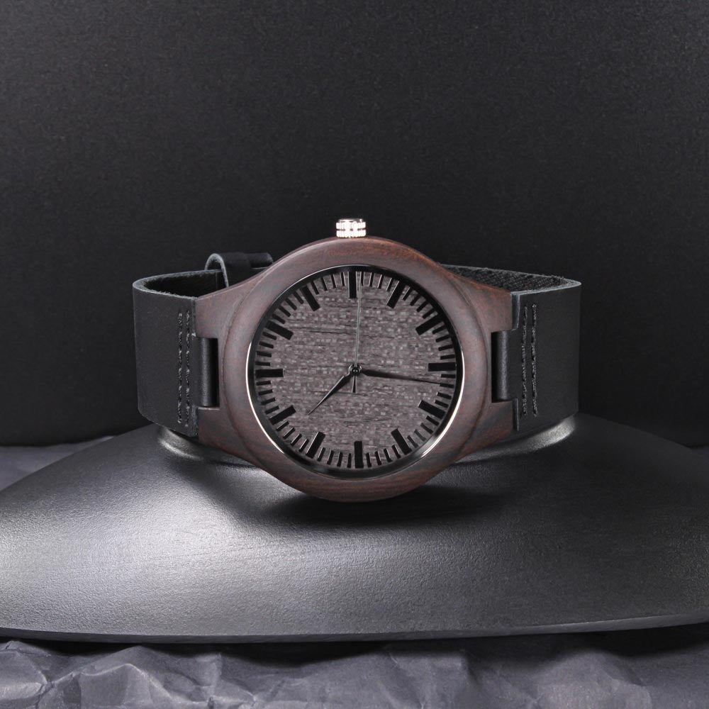 Father In Law | Dream Of My Life | Engraved Wooden Watch