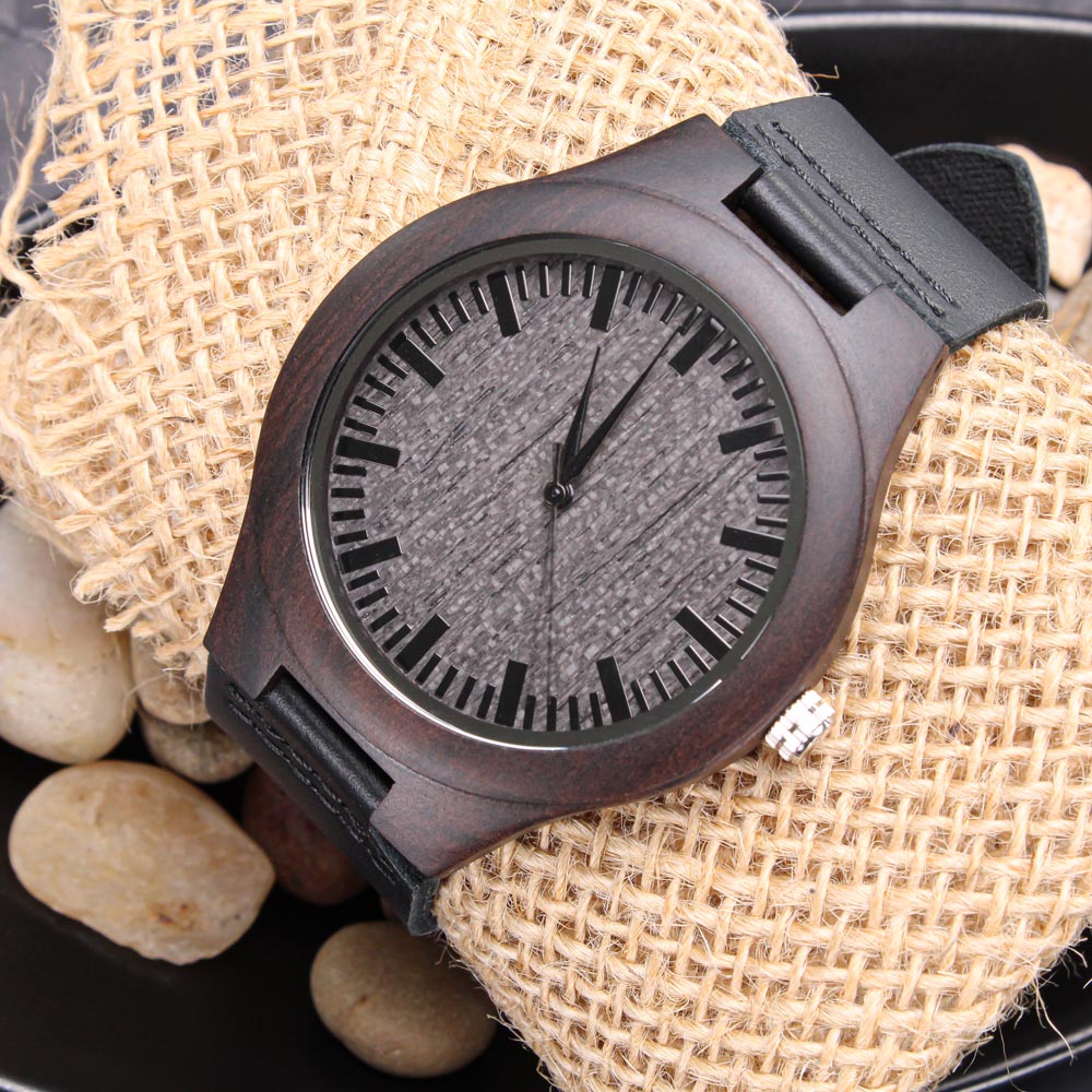 To My Dad | All My Heart | Engraved Wooden Watch